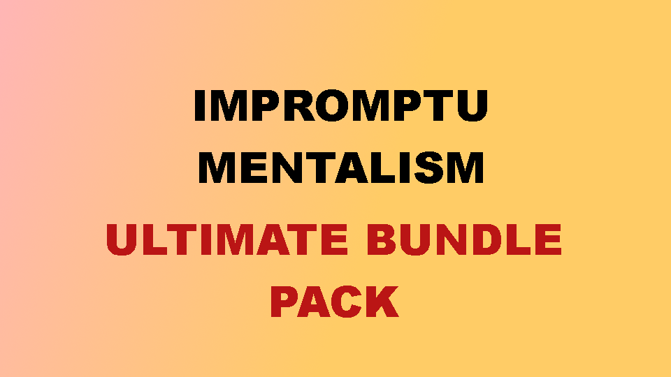 The Ultimate Mind Reading Bundle Pack by Sujat Mukherjee (PDF eBooks Magic Download)