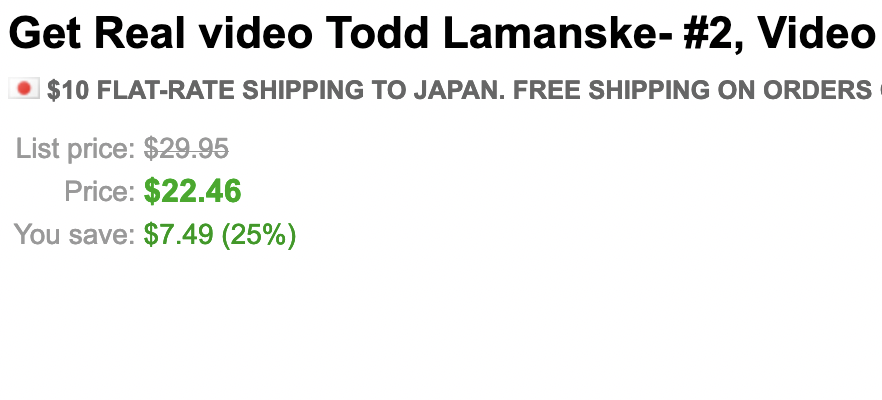 Get Real video #2 by Todd Lamanske (Video Magic Download)