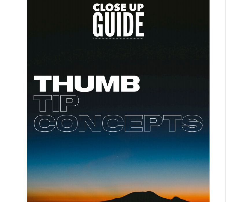 Close-Up Guide Thumb Tip Concepts by Hal Saxon (PDF eBook Magic Download)