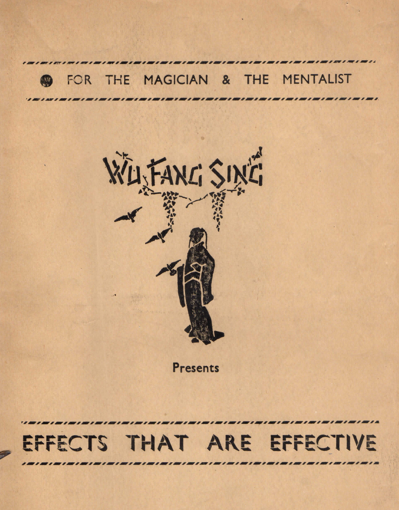 Wu Fang Sing - Effects That Are Effective